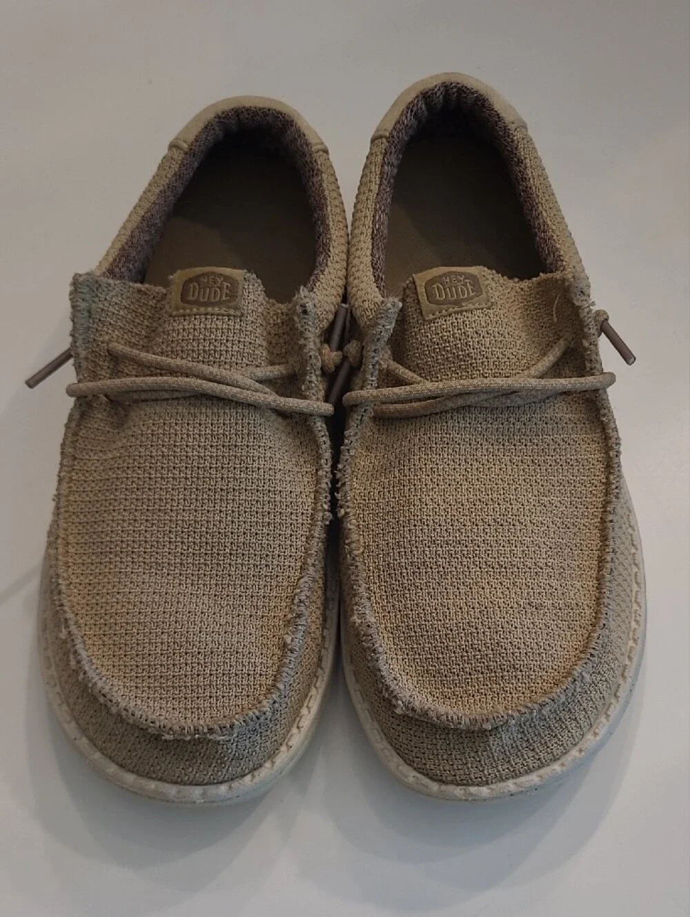 Hey Dude Wally Sport Mesh Boat Shoe Low-Top Loafer Slip-On Moccasin Sneakers